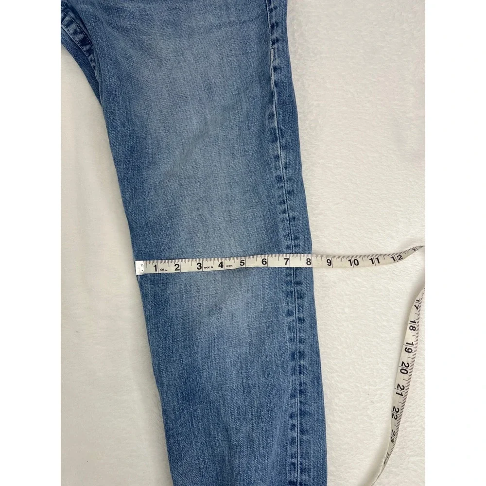 True Religion Mens Straight Leg Blue Denim Jeans Medium Wash Size 32